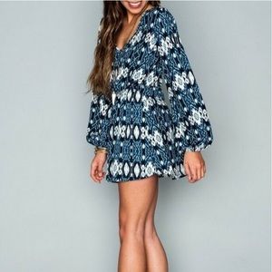 Show Me Your MuMu Rainey Mini Dress Wild Rivers